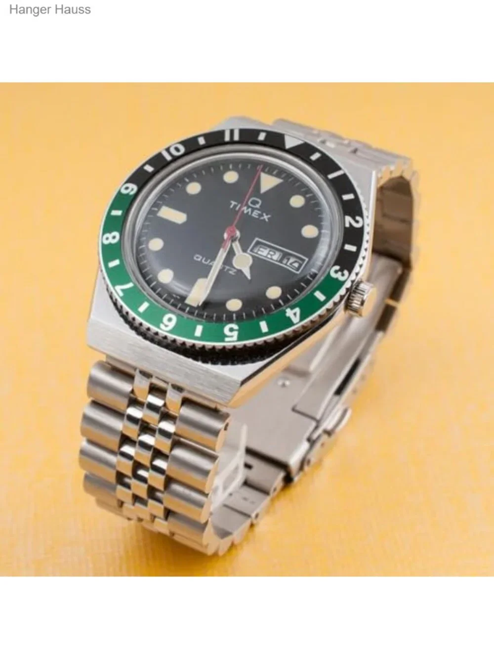18mm Quick Release Stainless Steel Jubilee Watch Band Replacement for Q Timex